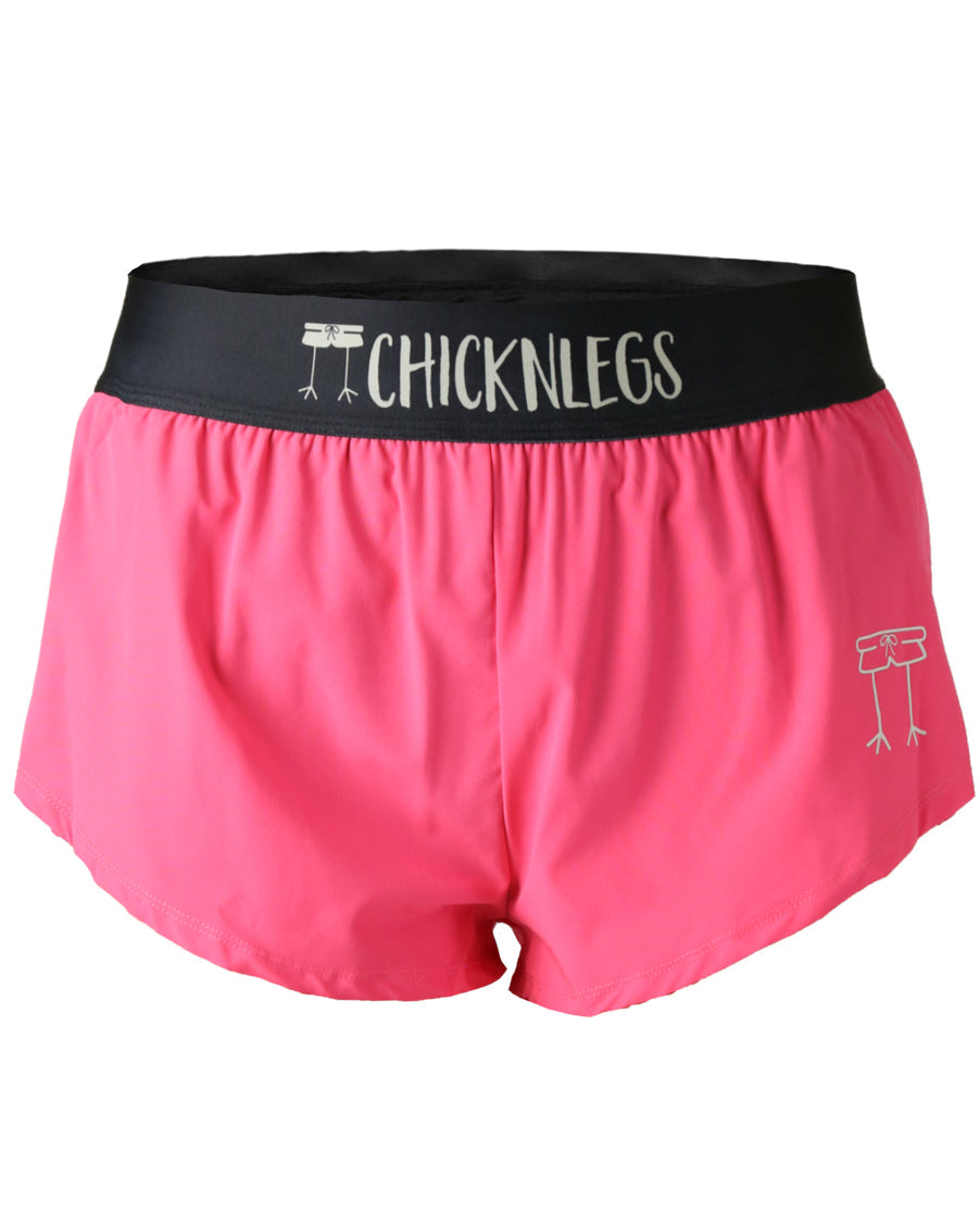 Women's Neon Pink 1.5" Split Shorts
