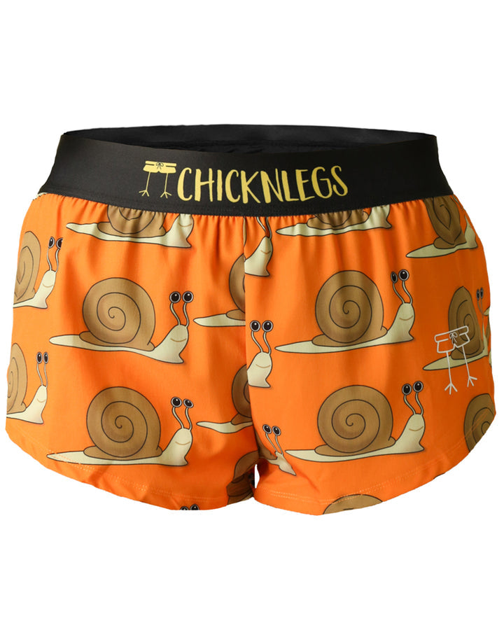 Women's Snails Pace 1.5" Split Shorts (Orange)