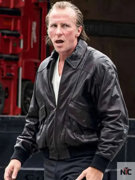 Christian Bale Madden Black Leather Jacket