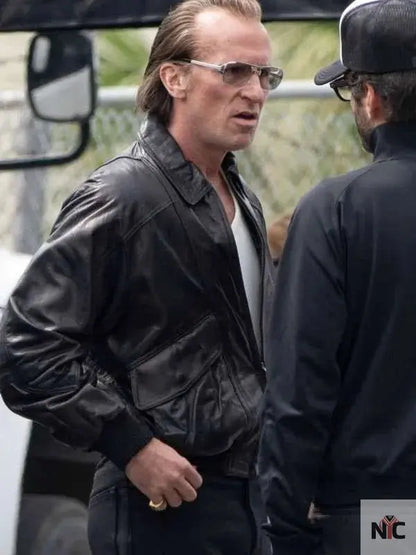 Christian Bale Madden Black Leather Jacket