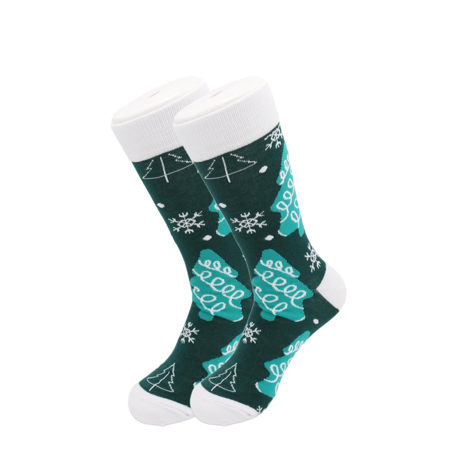 Christmas Tree Holiday Socks - Comfy Cotton for Men & Women