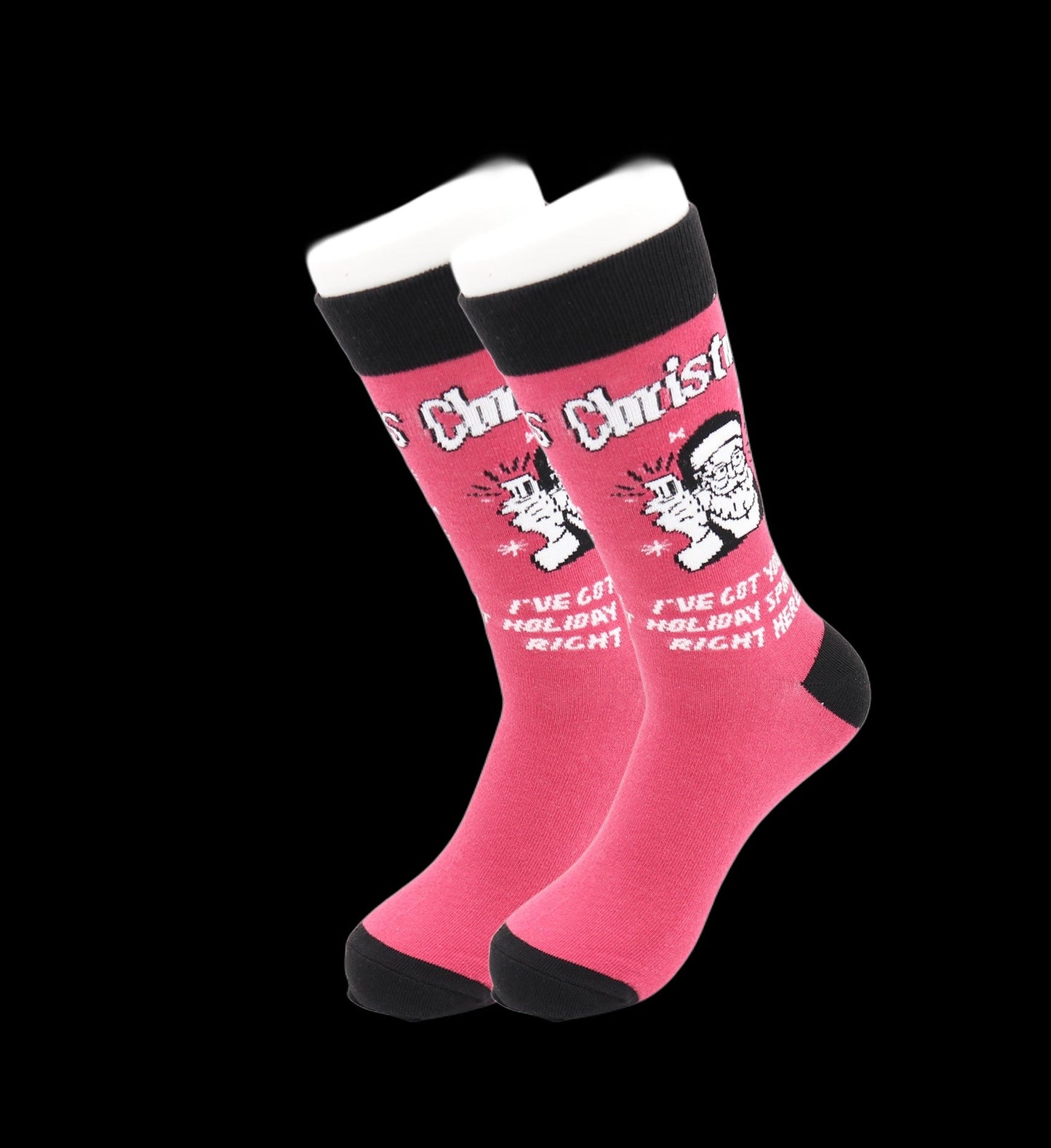 Santa Claus Holiday Socks - Comfy Cotton for Men & Women