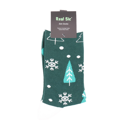 Christmas Tree Holiday Socks - Comfy Cotton for Men & Women
