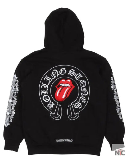 Chrome Hearts Full Embroidered Rolling Stones Hoodie