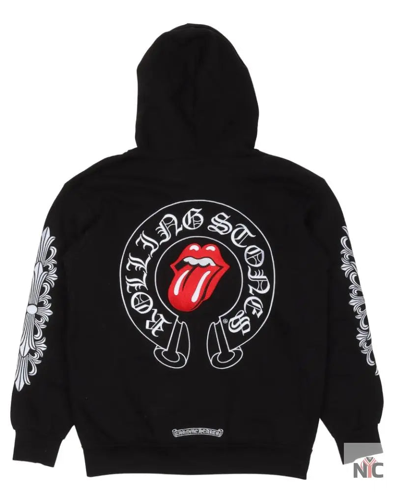 Chrome Hearts Full Embroidered Rolling Stones Hoodie