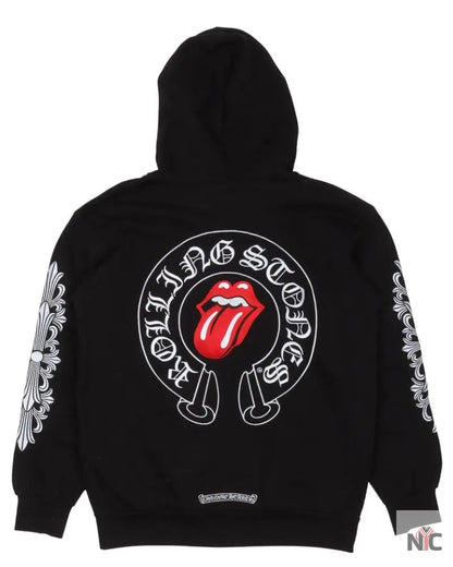 Chrome Hearts Full Embroidered Rolling Stones Hoodie