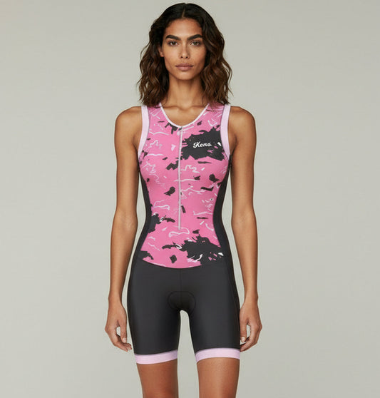 Women’s Kona Assault Triathlon Race Suit — Sleeveless Performance Tri Suit