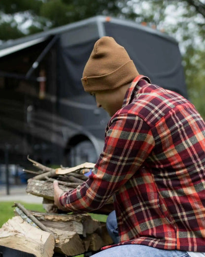 Classic Cuffed Beanie, Camel Brown