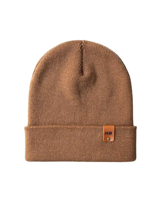 Classic Cuffed Beanie, Camel Brown