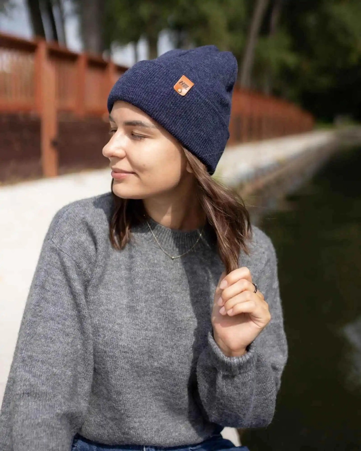 Classic Cuffed Beanie, Denim Blue