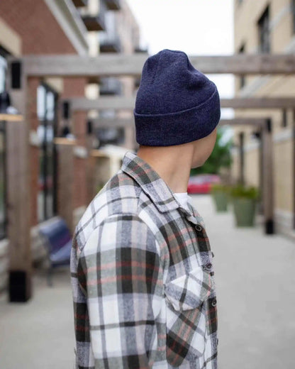 Classic Cuffed Beanie, Denim Blue