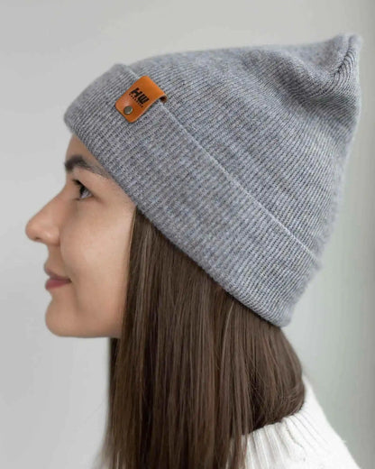 Classic Cuffed Beanie, Koala Gray