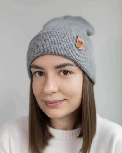 Classic Cuffed Beanie, Koala Gray