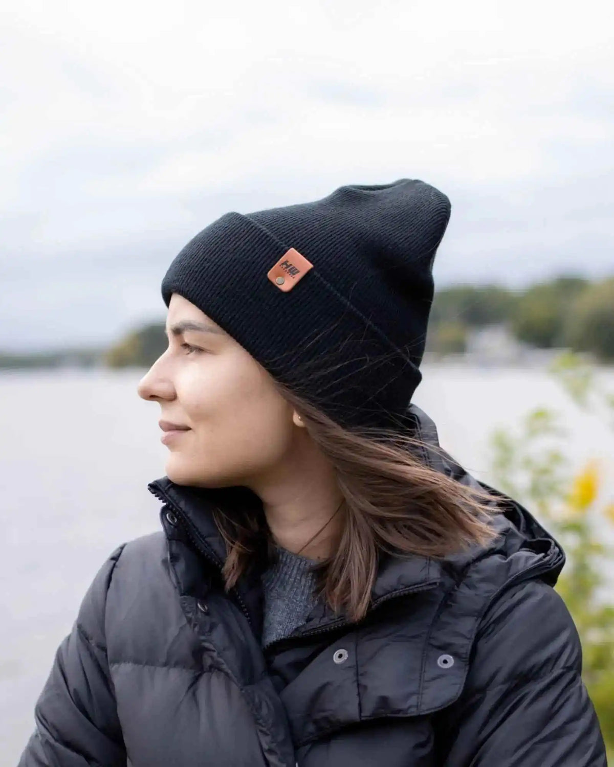Classic Cuffed Beanie, Midnight Black
