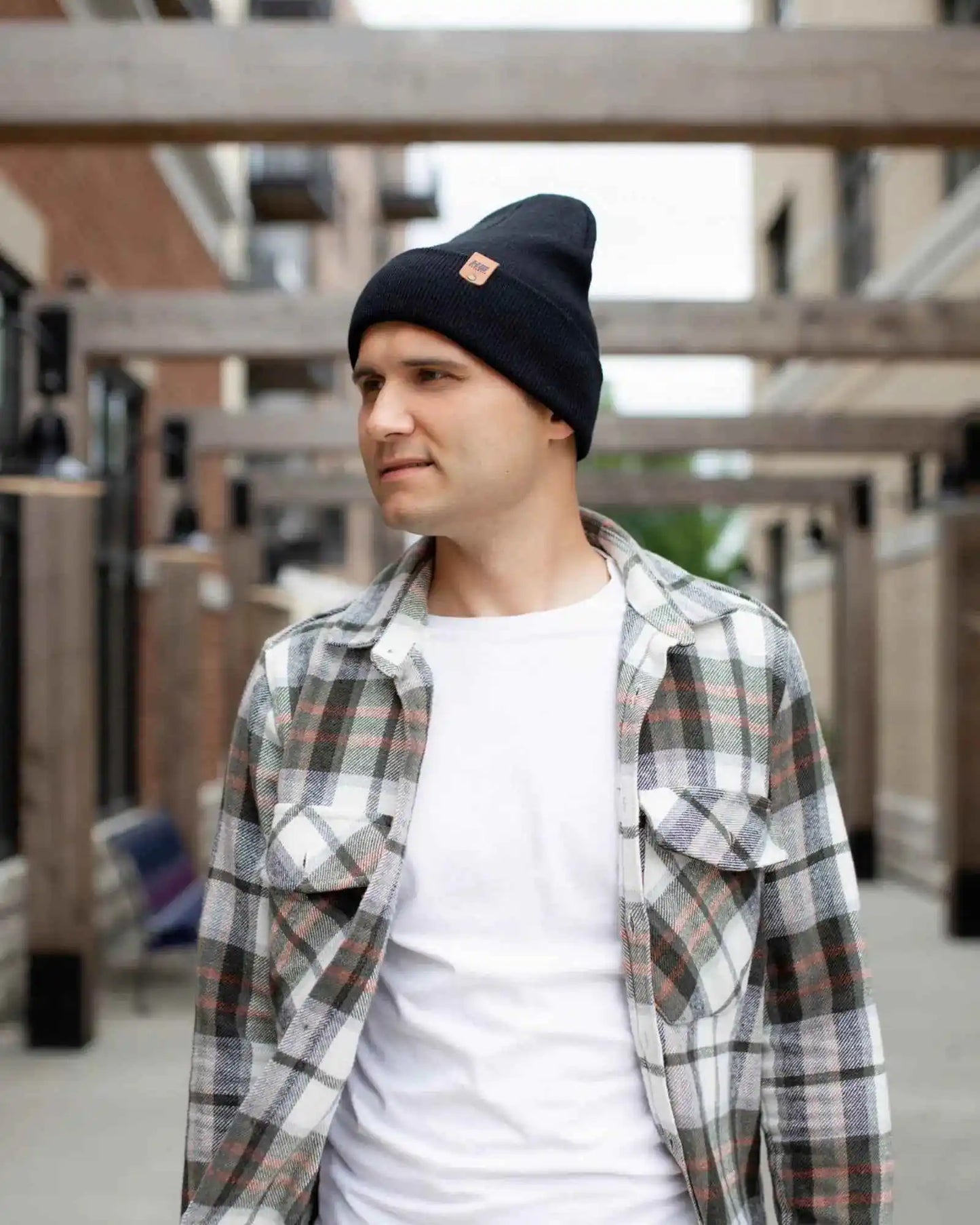 Classic Cuffed Beanie, Midnight Black