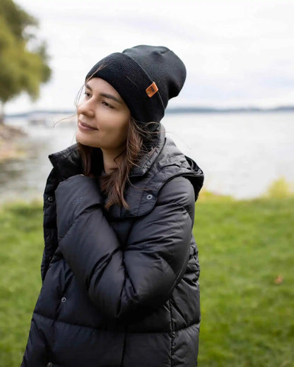Classic Cuffed Beanie, Midnight Black