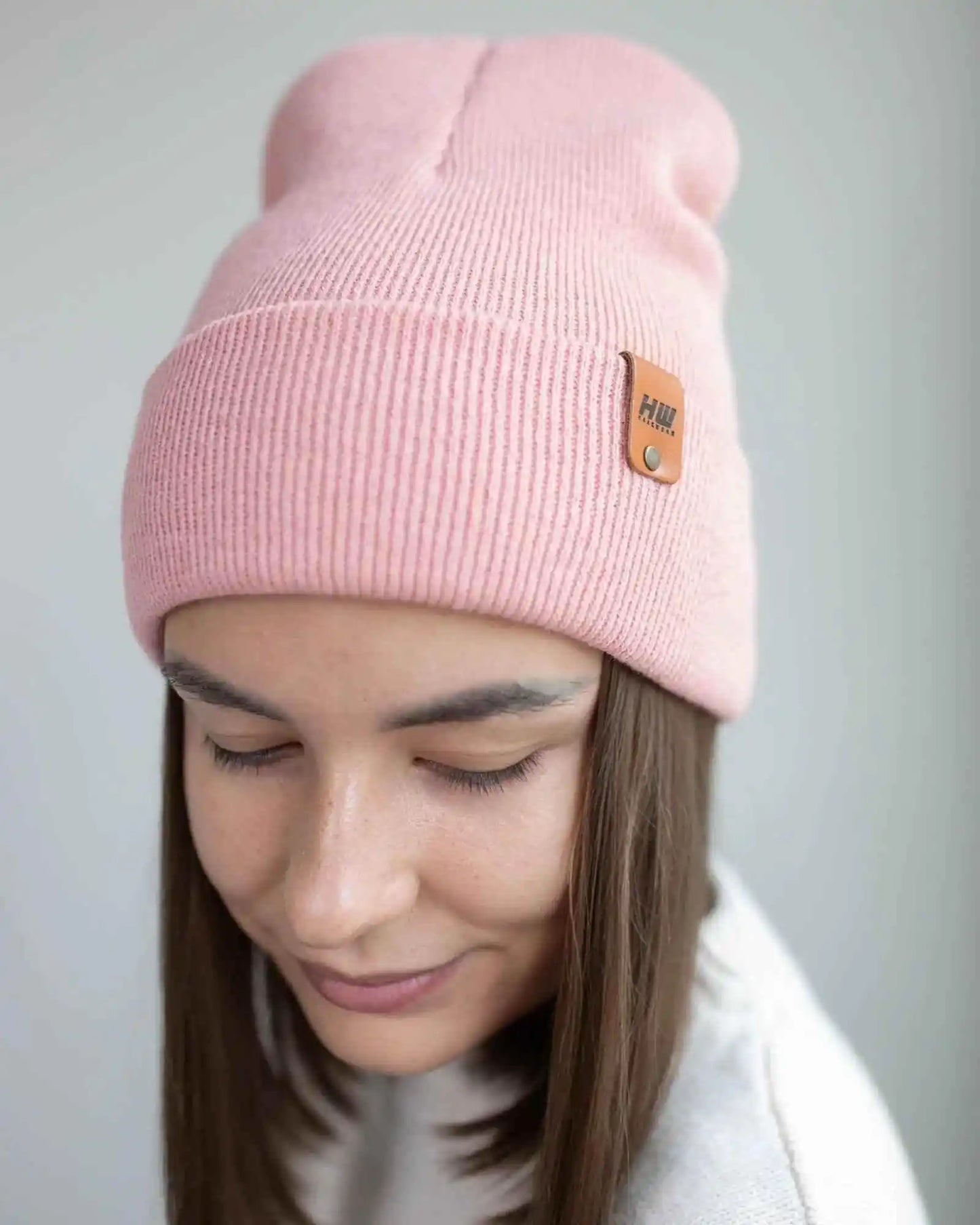Classic Cuffed Beanie, Pearl Pink