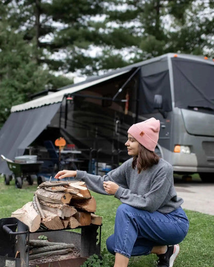Classic Cuffed Beanie, Pearl Pink