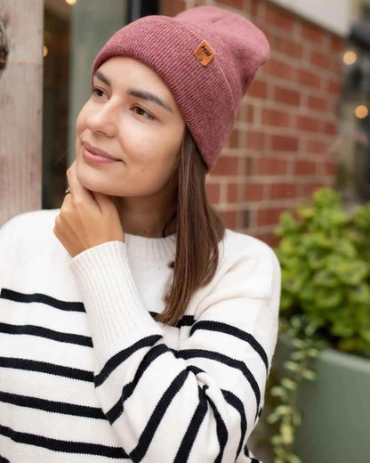 Classic Cuffed Beanie, Rusty Burgundy