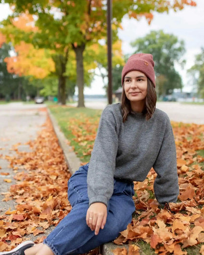 Classic Cuffed Beanie, Rusty Burgundy