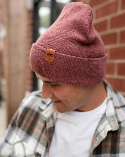 Classic Cuffed Beanie, Rusty Burgundy