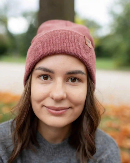 Classic Cuffed Beanie, Rusty Burgundy