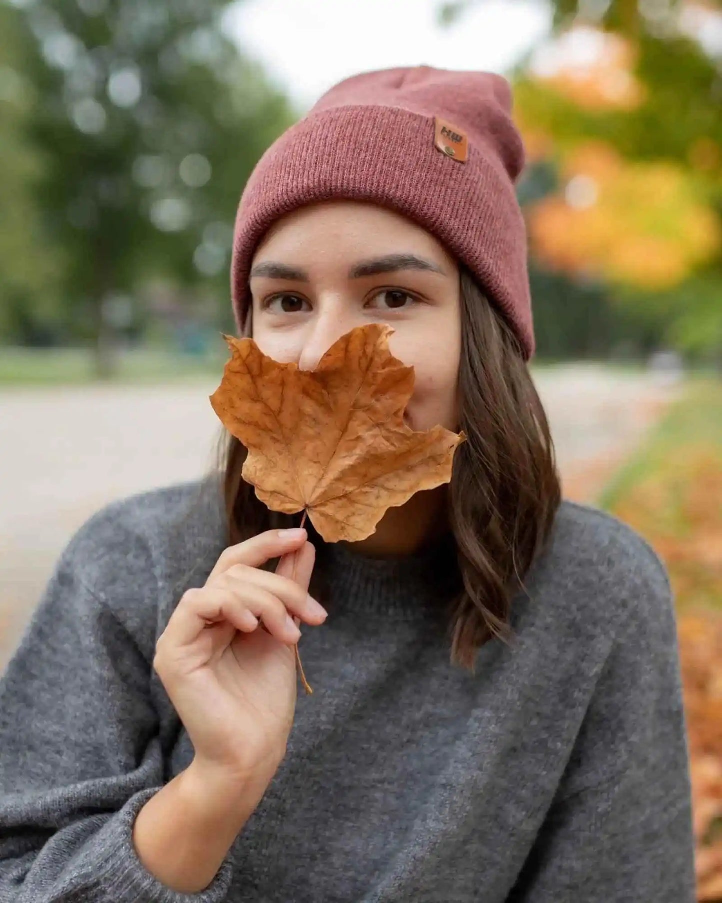 Classic Cuffed Beanie, Rusty Burgundy