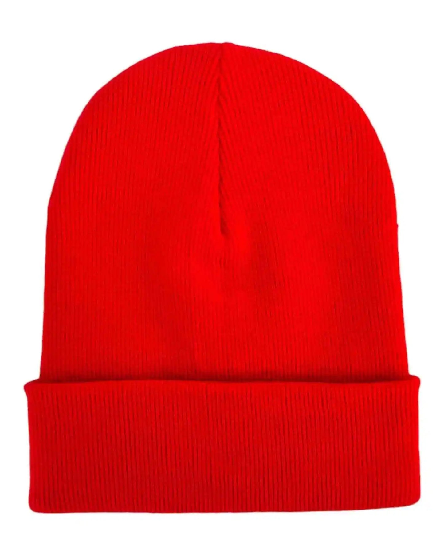 Classic Cuffed Beanie, Scarlet Red