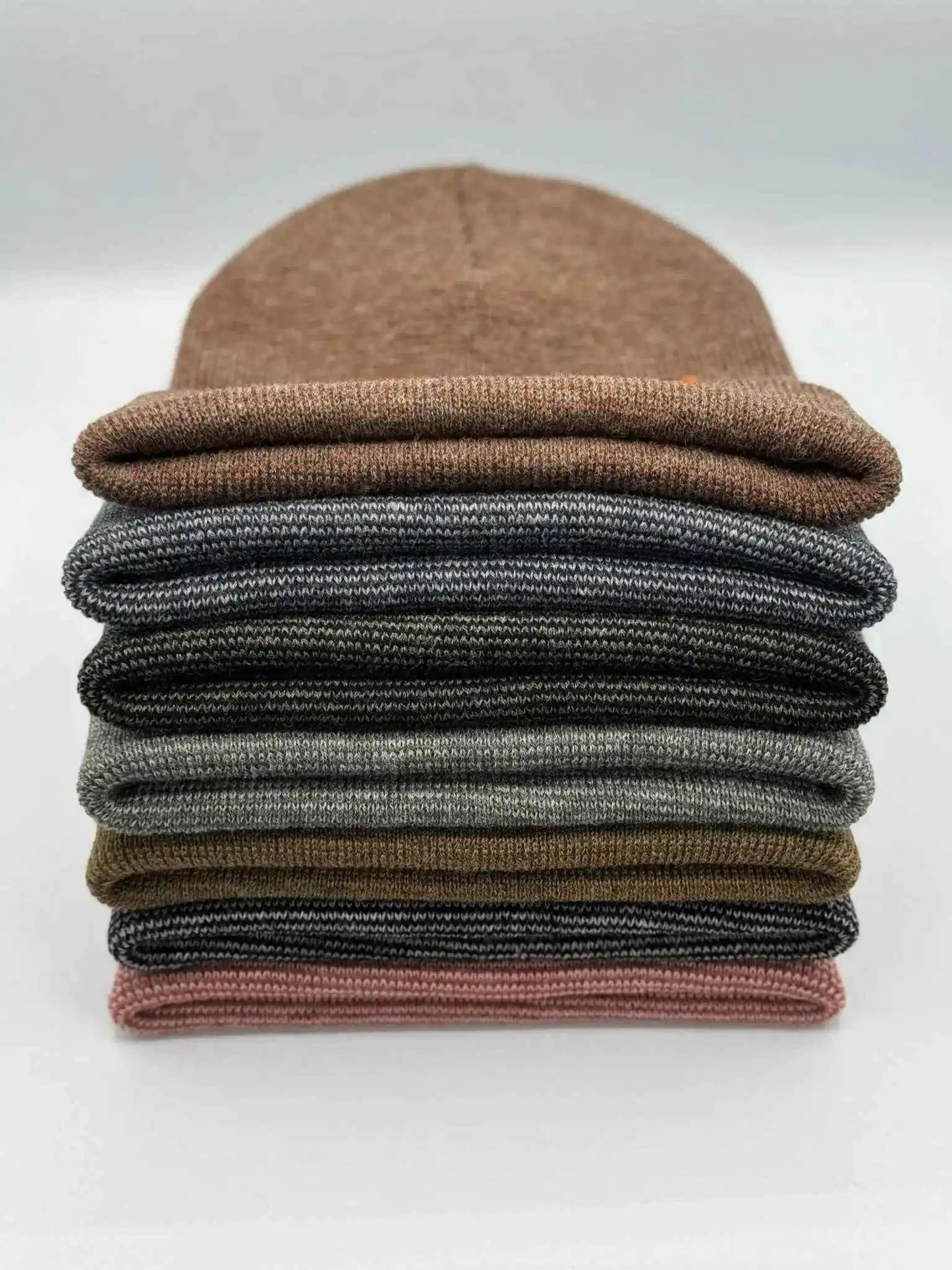 Classic Fusion Cuffed Beanie, Black and Green