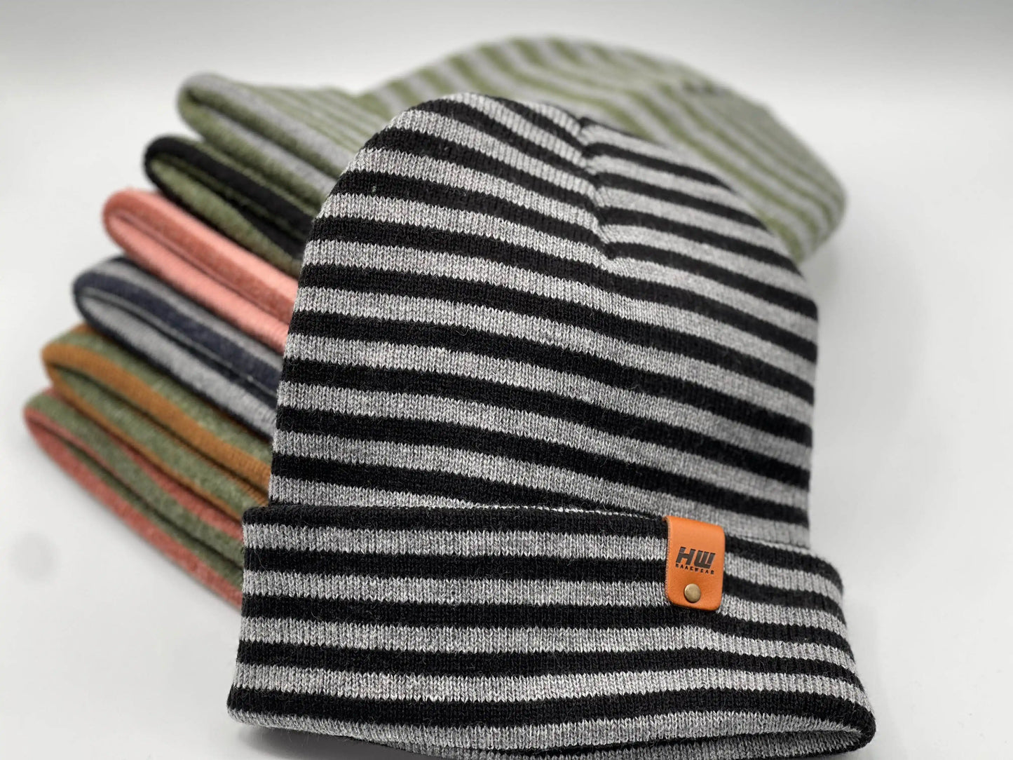 Classic RoRo Cuffed Beanie, Black and Gray