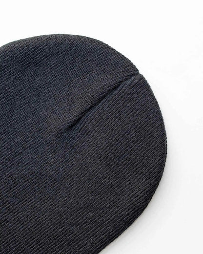 Classic Silent Cuffed Beanie, Charcoal Black