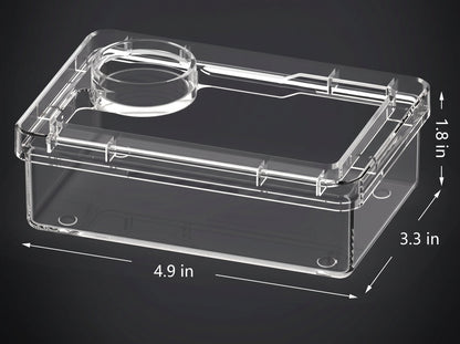 Escape-Proof Reptile Live Feeder with Built-In Supplement Well