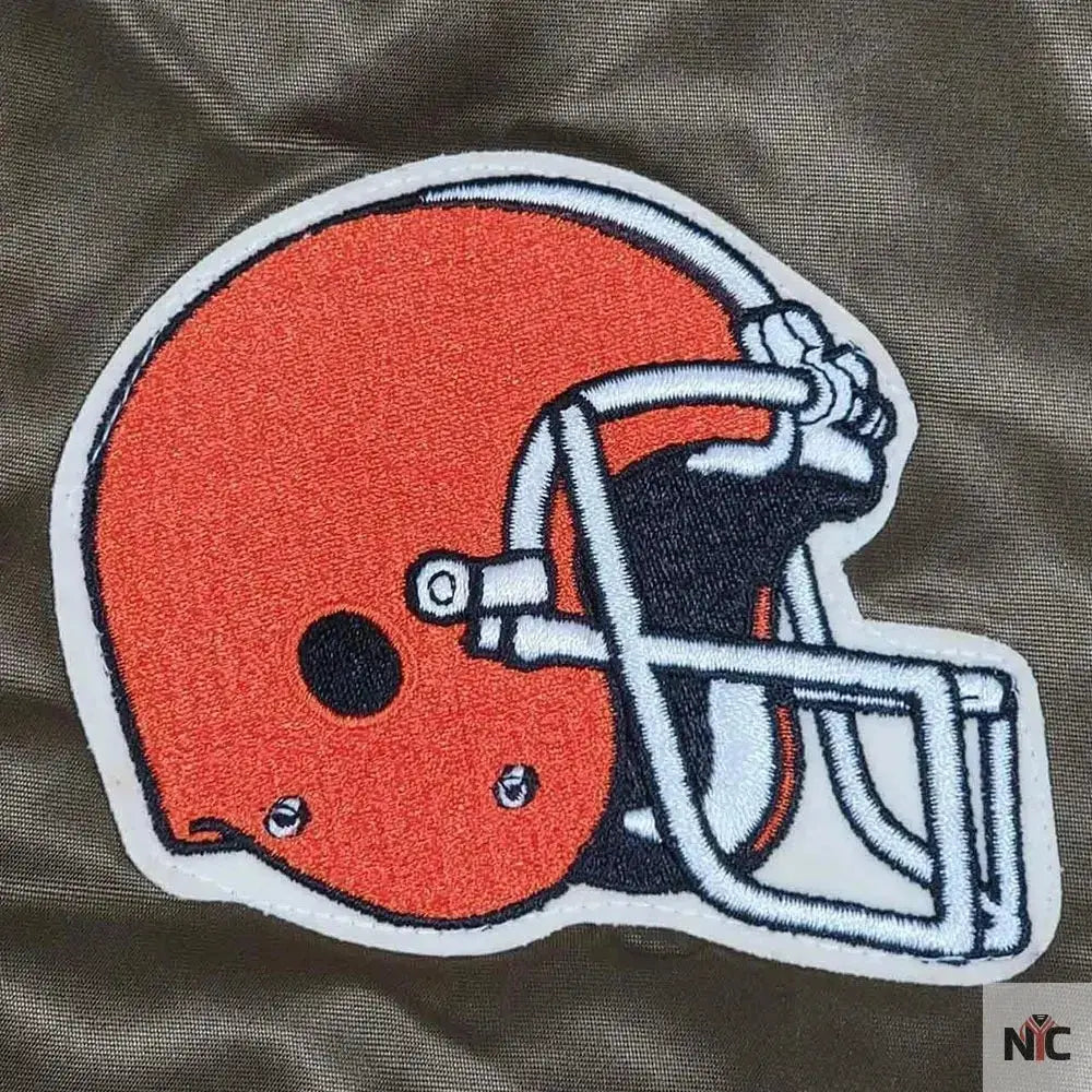 Cleveland Browns 80s Bomber Satin Jacket