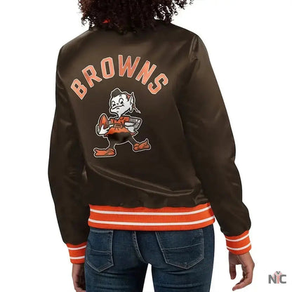 Cleveland Browns Full Count Satin Jacket