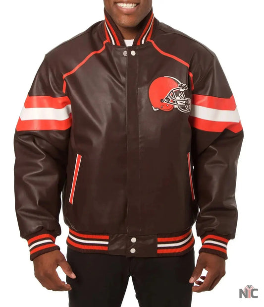 Cleveland Browns Leather Jacket