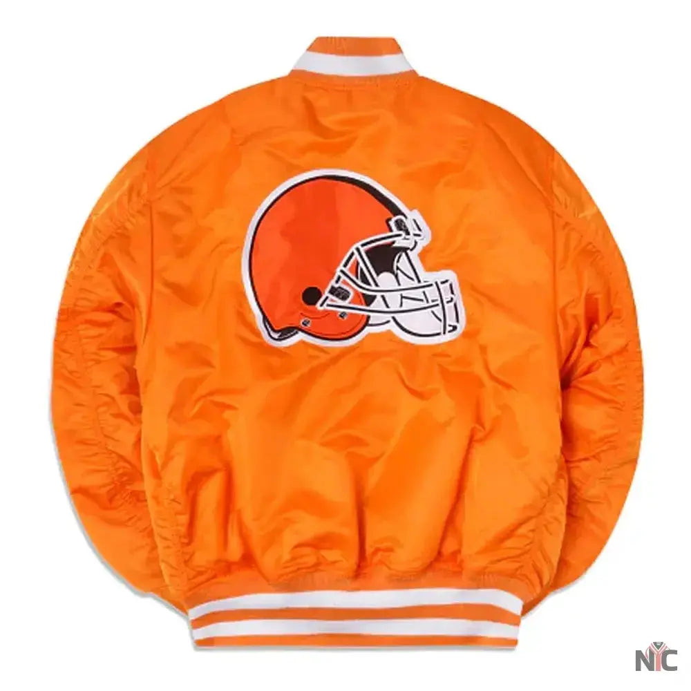 Cleveland Browns MA-1 Orange Jacket