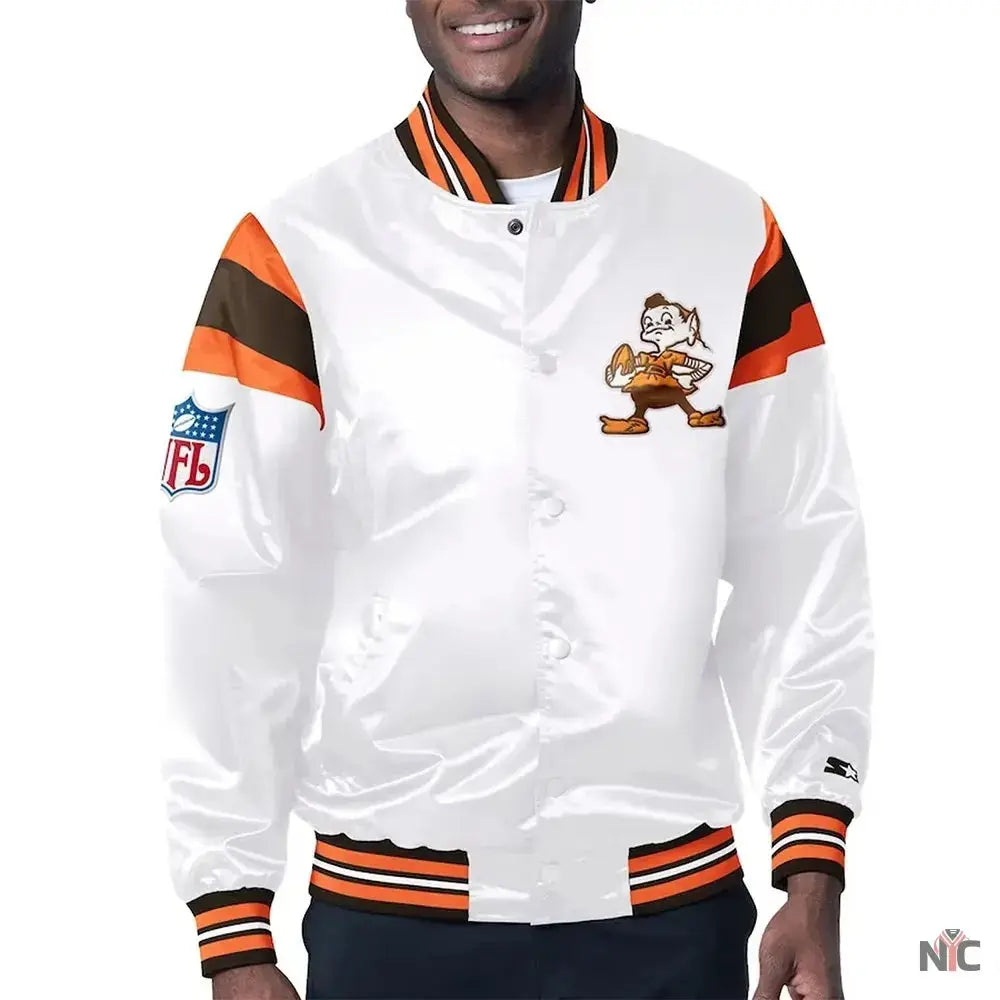 Cleveland Browns Midweight Satin Jacket