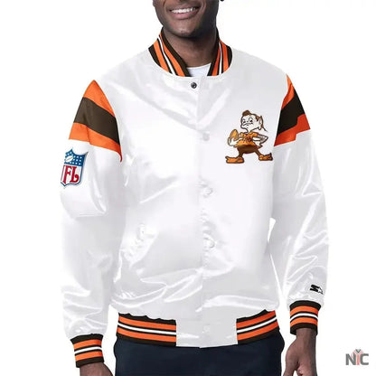 Cleveland Browns Midweight Satin Jacket