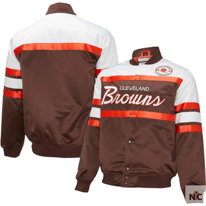 Cleveland Browns Team Players Satin Varsity Jacket