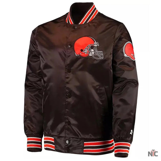 Cleveland Browns The Diamond Retro Satin Jacket
