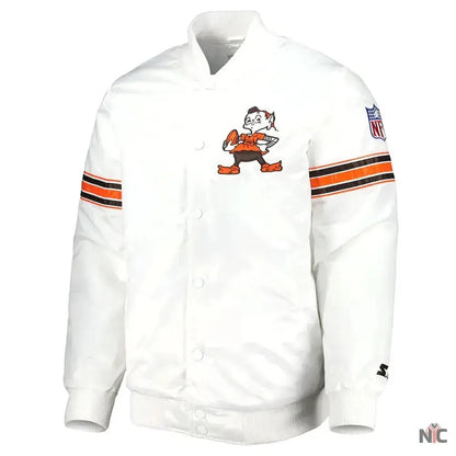 Cleveland Browns The Power Forward Satin Jacket