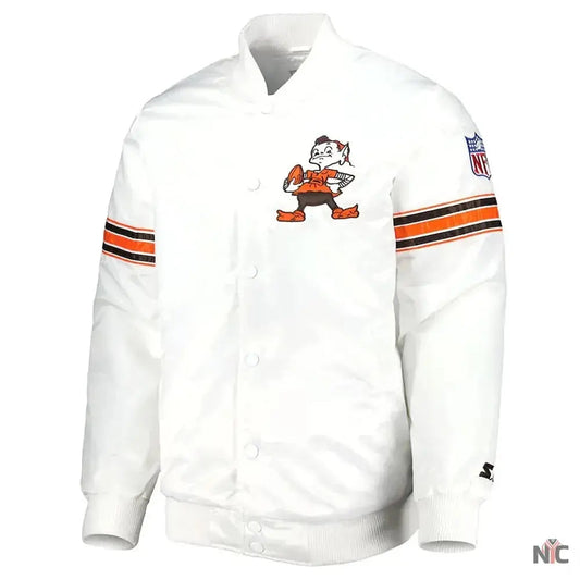 Cleveland Browns The Power Forward Satin Jacket