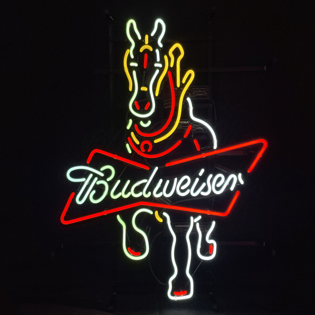 Clydesdale Horse Budweiser Neon Light Sign