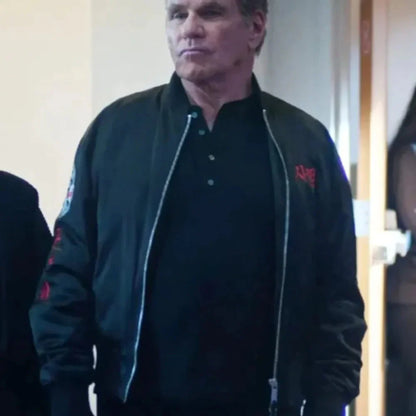 Cobra Kai John Kreese Black Bomber Jacket