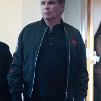 Cobra Kai John Kreese Black Bomber Jacket