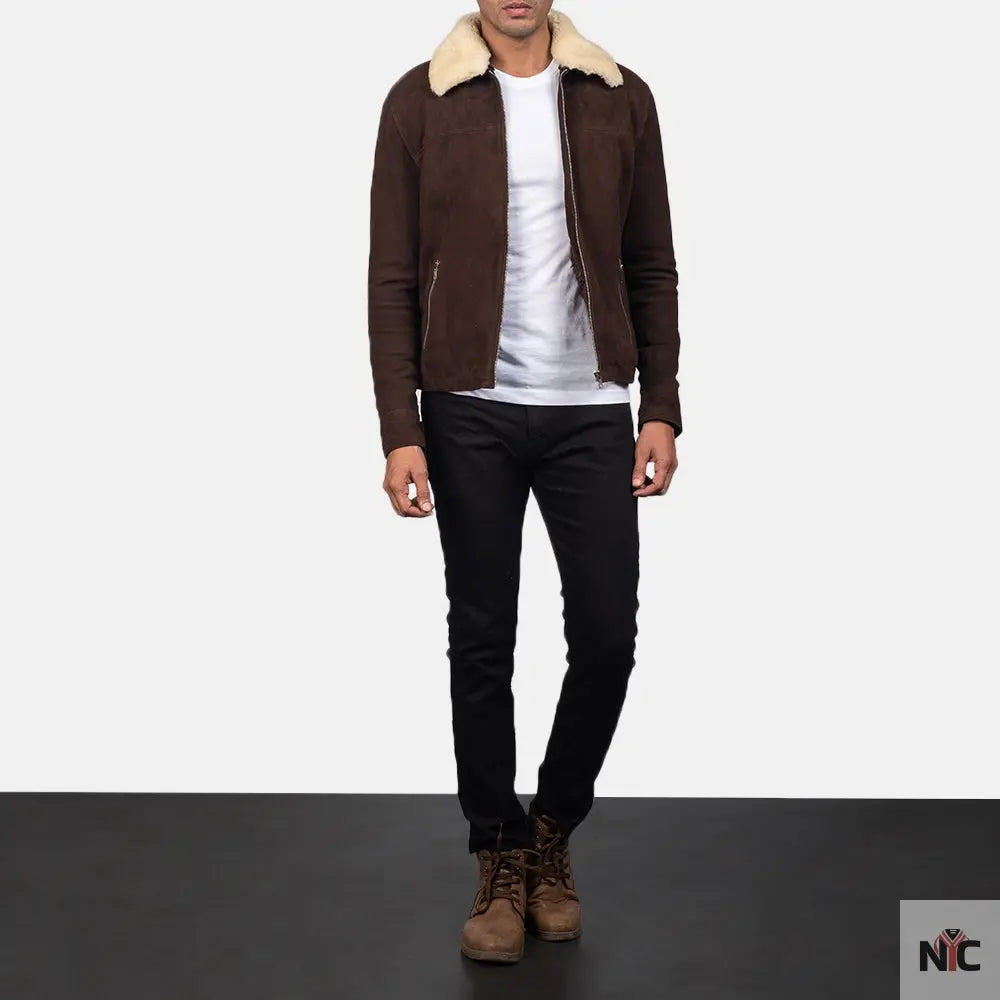 Coffner Brown Shearling Fur Jacket