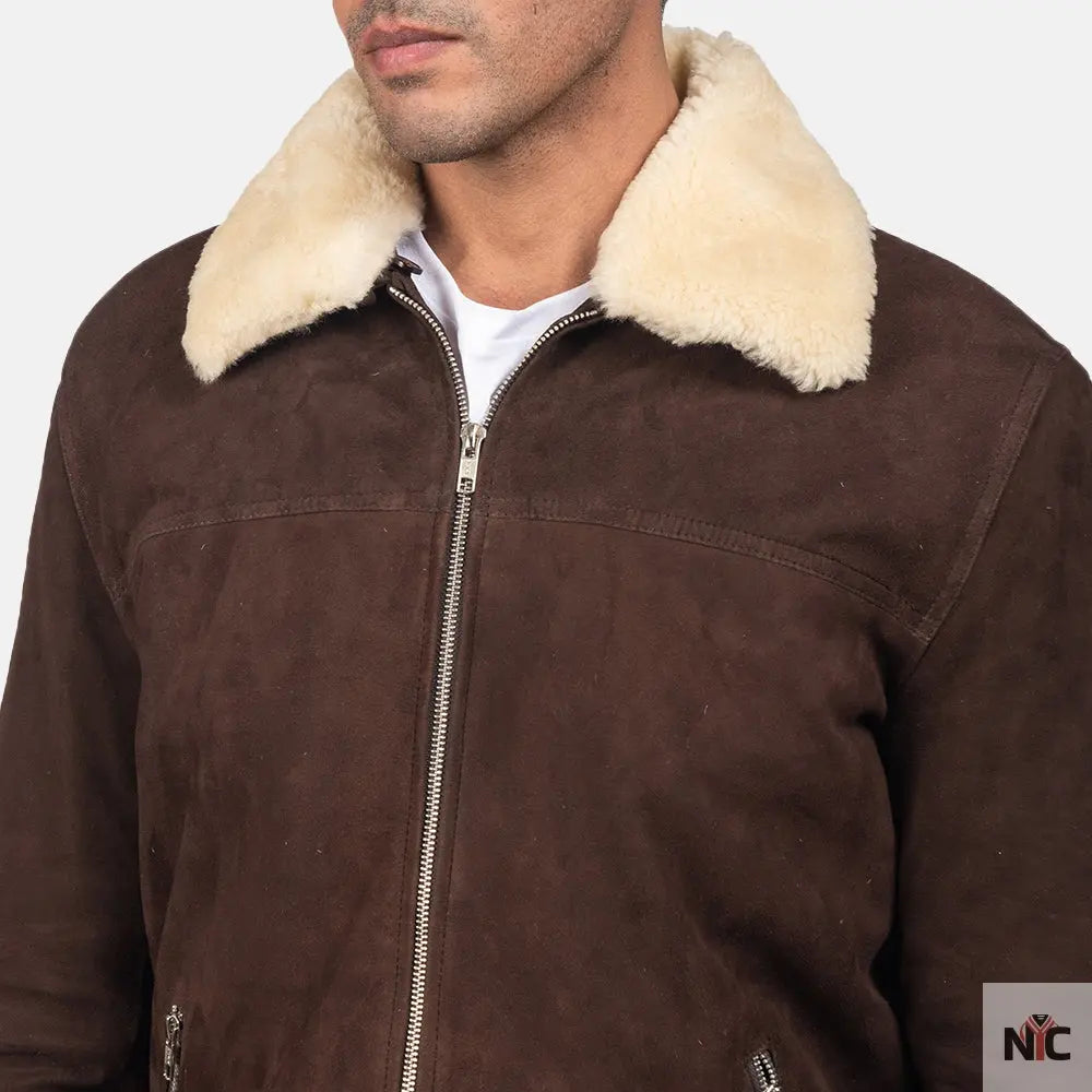 Coffner Brown Shearling Fur Jacket