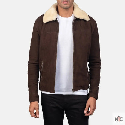 Coffner Brown Shearling Fur Jacket