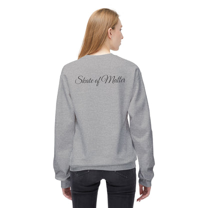 Colorful Skate Like Nobody's Watching Unisex Fleece Crewneck Sweatshirt