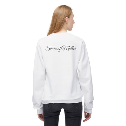 Colorful Skate Like Nobody's Watching Unisex Fleece Crewneck Sweatshirt